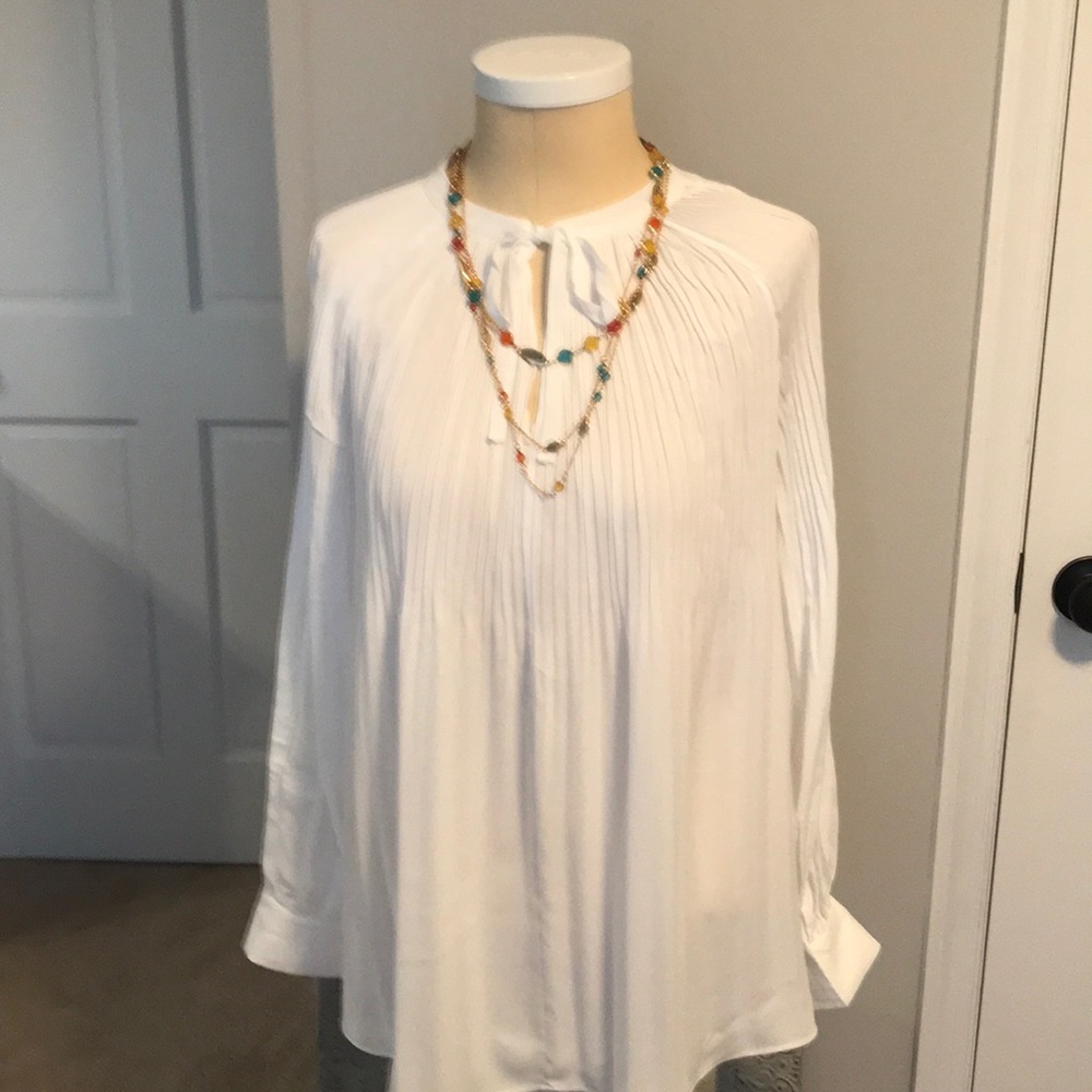 Chico’s cold shoulder top.